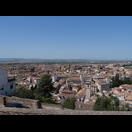 Blick über Granada und die sich anschließende Ebene
